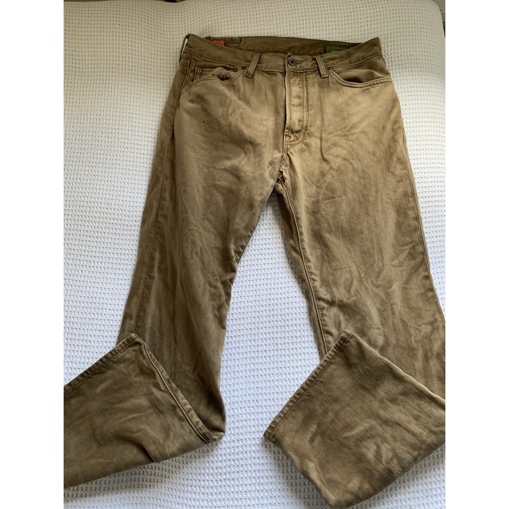 GAP‎ Jeans Men's 34x32 Brown Button Fly California 1969 Outdoors Two Toned Color